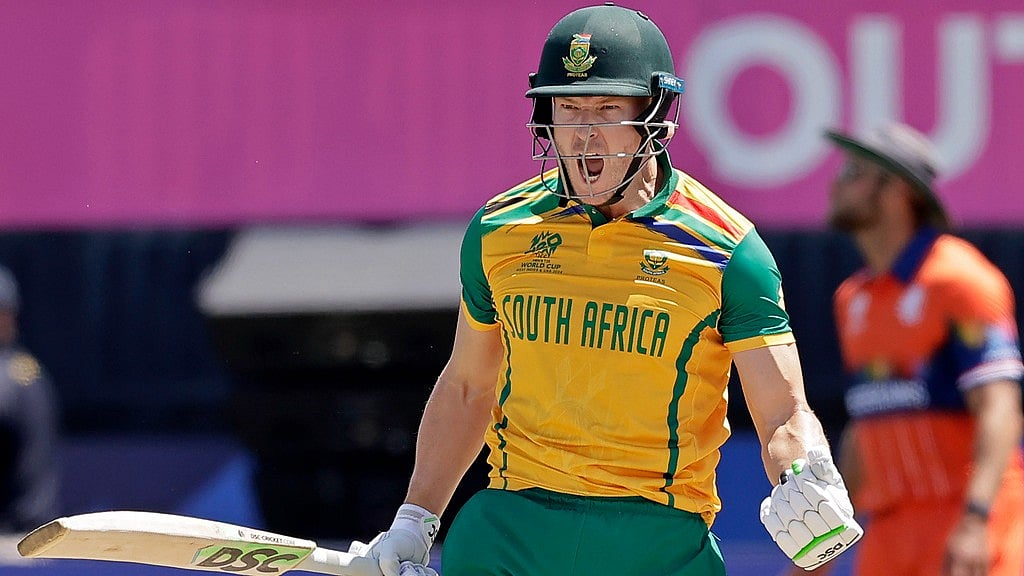 Photo: AP/Adam Hunger : David Miller scored a match-winning fifty