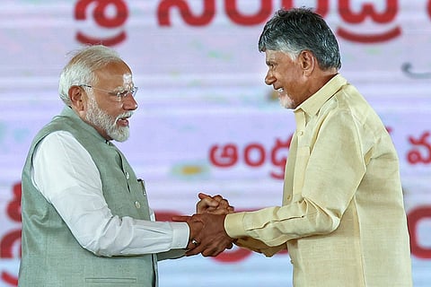 Chandrababu Naidu sworn in as Andhra Pradesh CM