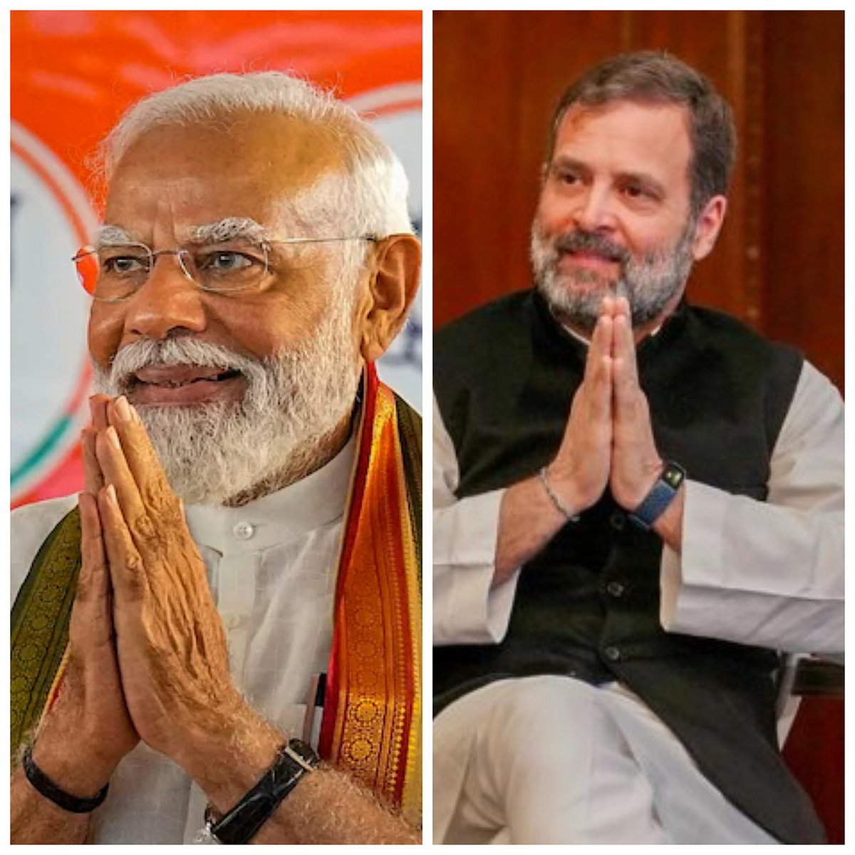 PTI : Prime Minister Narendra Modi (left) and Congress leader Rahul Gandhi (right) |