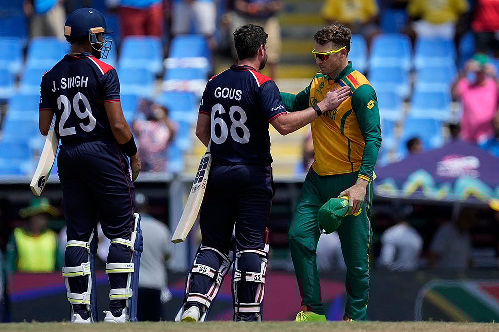 | Photo: AP/Ricardo Mazalan : ICC T20 World Cup Super Eights: United States Vs South Africa