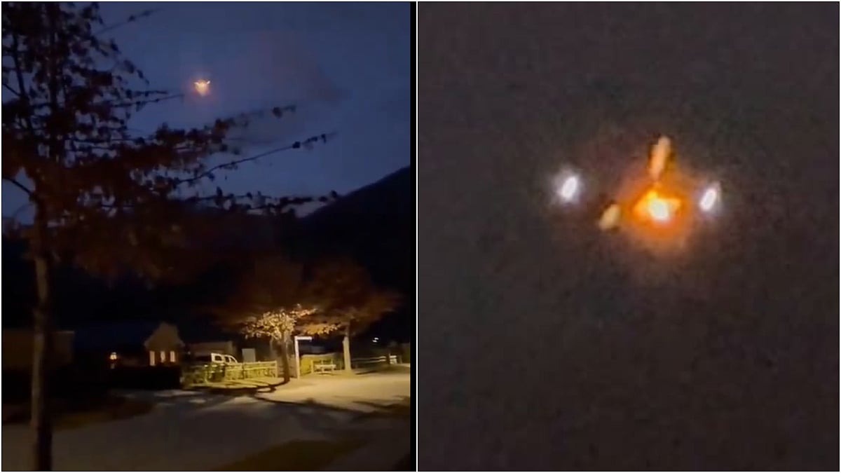 X/@fl360aero : Visuals from the moment VA flight's engine threw flames. 