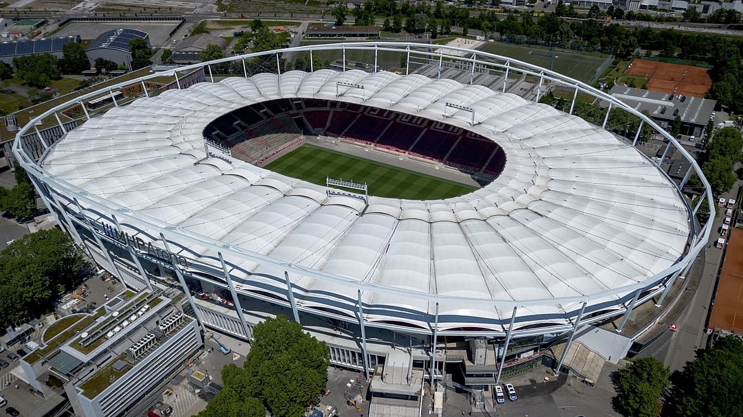 The Stuttgart Arena.