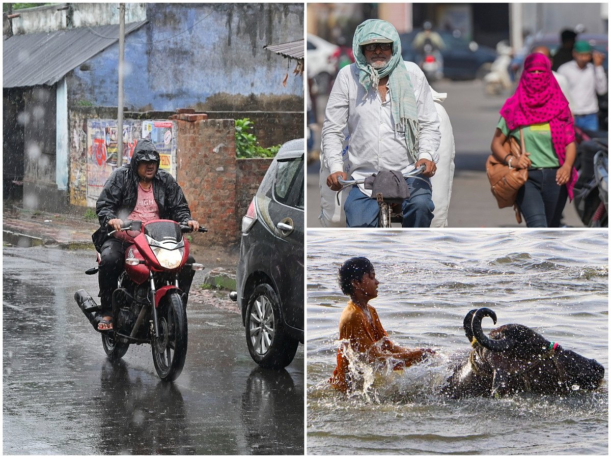 PTI : Rainfall brought some respite from intense heatwave in some states. 