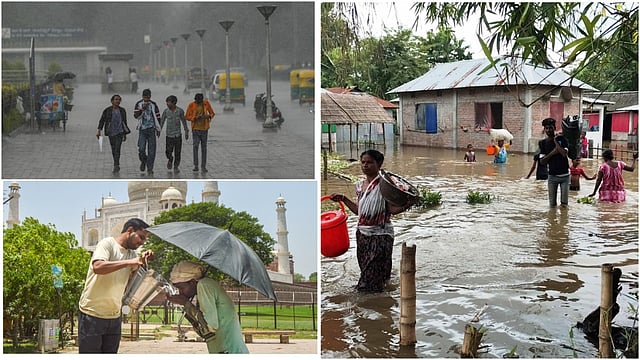 Weather Updates: Light Rain Likely In Delhi, Heatwave Continues To Boil North India; Flood Alert In Bengal 