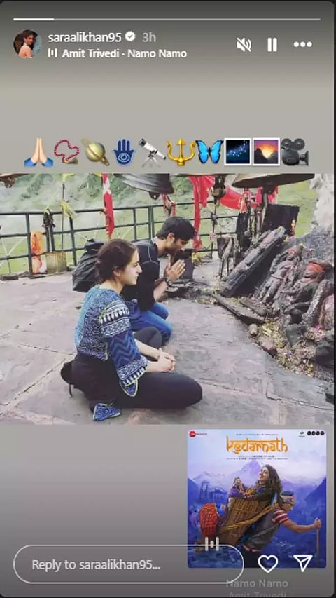 Sara Ali Khan on Instagram Stories