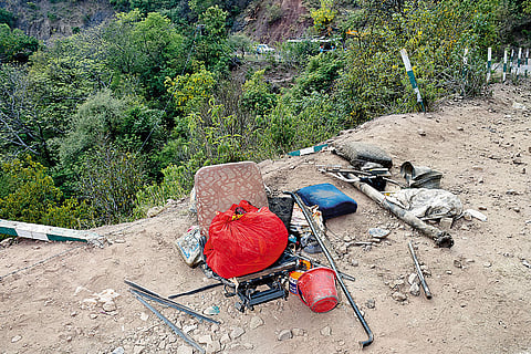 Belongings of those who died or were injured in the Reasi attack