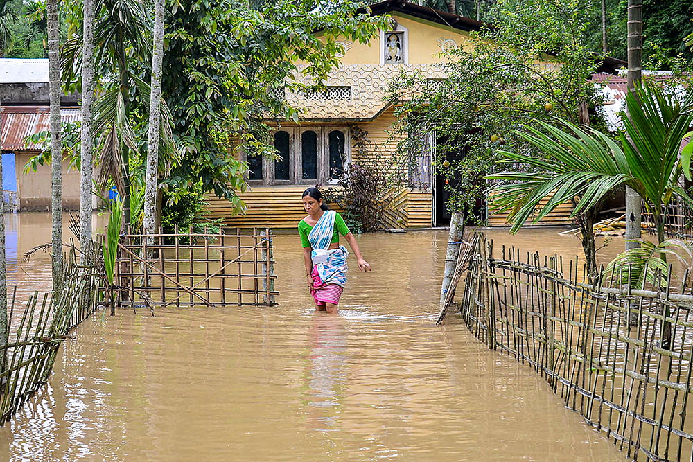 | Photo: PTI : Floods in Assam