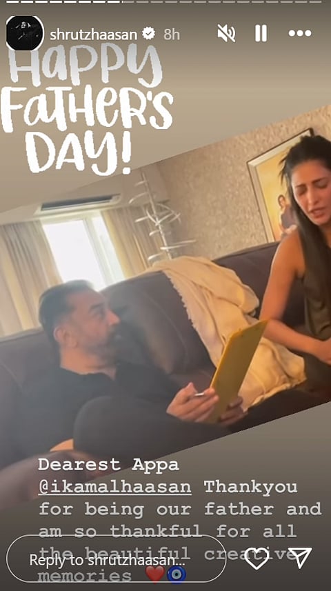 Shruti Haasan on Instagram Stories