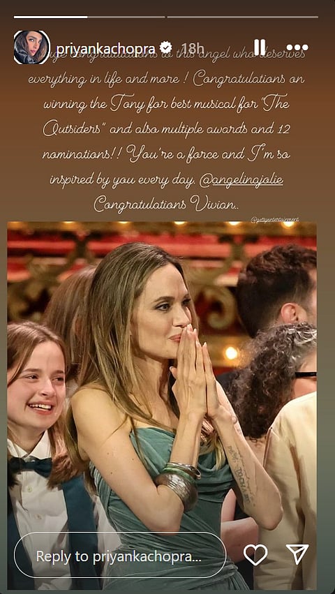 Priyanka Chopra on Instagram Stories