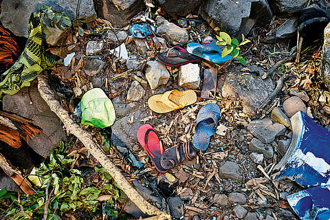 Belongings of those who died or were injured in the Reasi attack