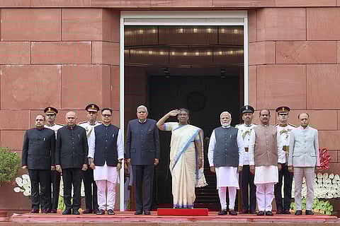 Droupadi Murmu Procession for the Joint Session of Parliament