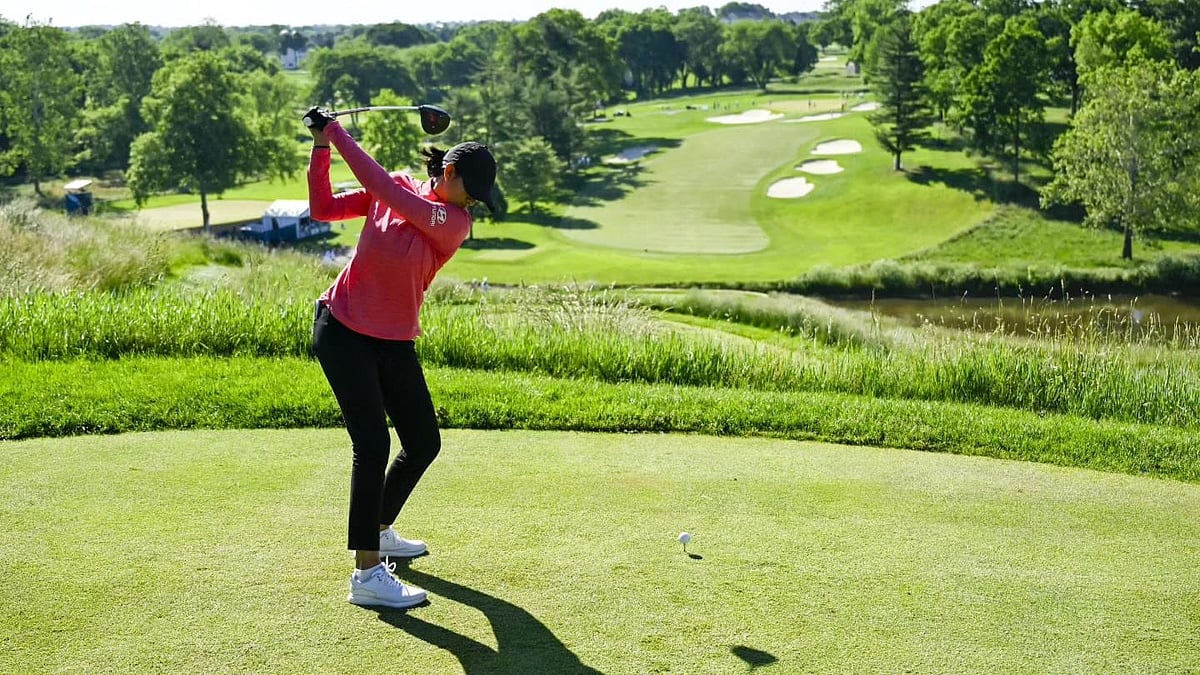 aditigolf/X : Aditi Ashok had an impressive start carding 4-under 68 at Meijer LPGA Classic.