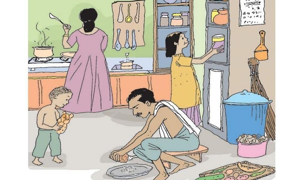 Facebook/V Sivankutty : One from the new textbook of Class 3 in Kerala