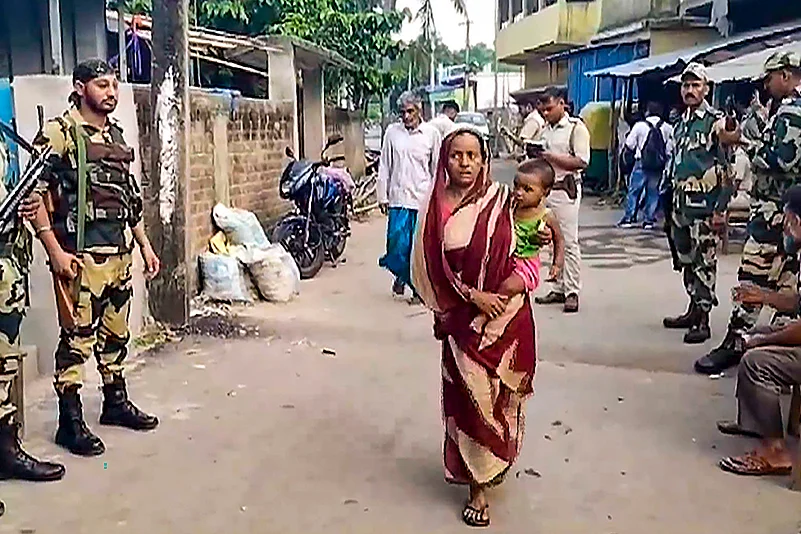 Security for Repolling in North 24 Parganas