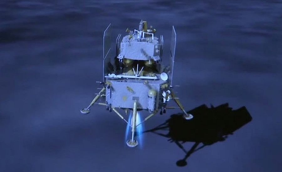 X/@StarboySAR : Chang'e-6 landing on far side of the moon. 