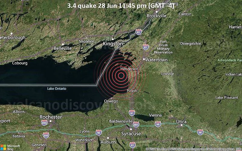 watertown ny earthquake map