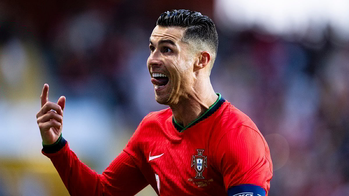 Cristiano Ronaldo scored twice for Portugal.
