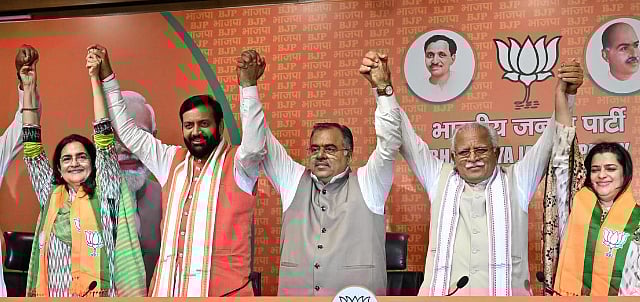 Kiran Choudhry, Daughter Join BJP