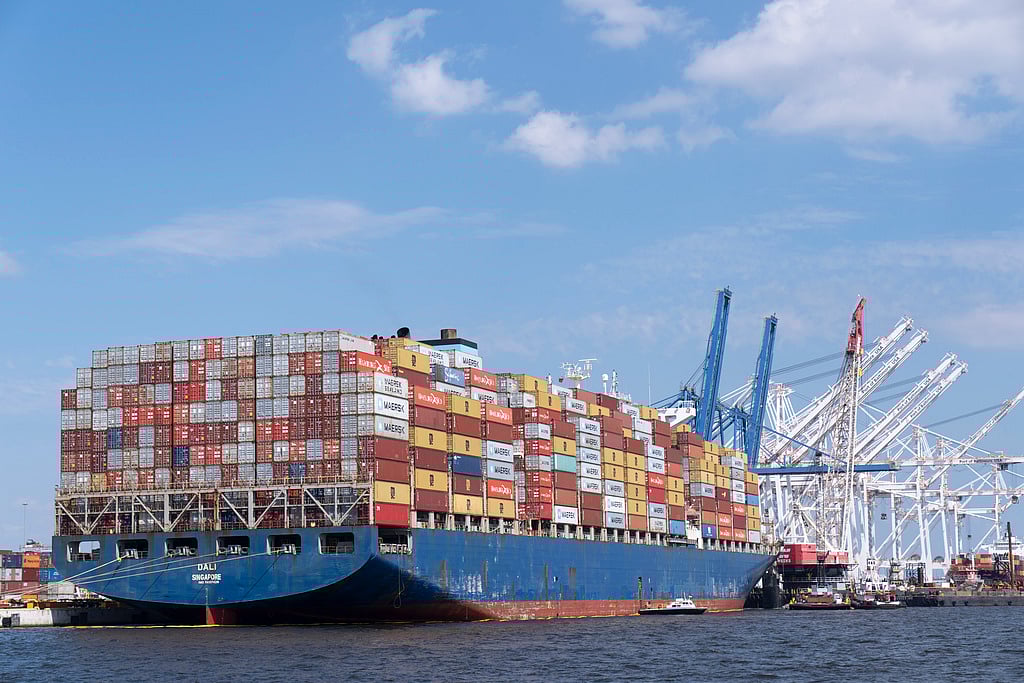 AP : 3 Months After Baltimore Bridge Collapse, Cargo Ship Dali Leaves For Virginia