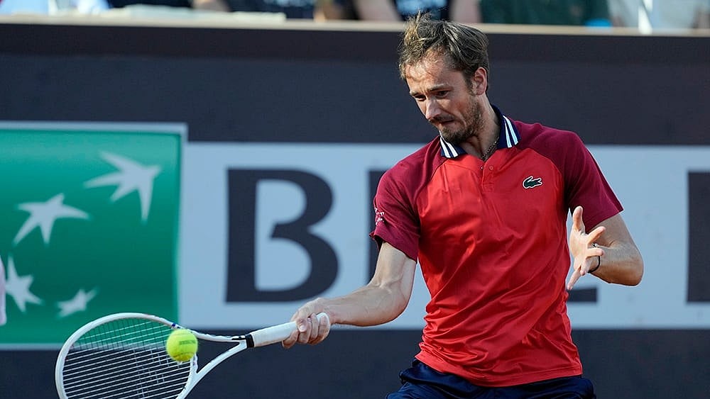 | Photo: AP/Andrew Medichini : Daniil Medvedev will be one of the star attraction at the tournament.