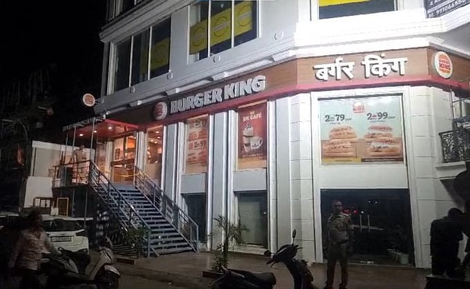 The Burger King outlet at Delhi's Rajouri Garden | - X/@veritas_truth_
