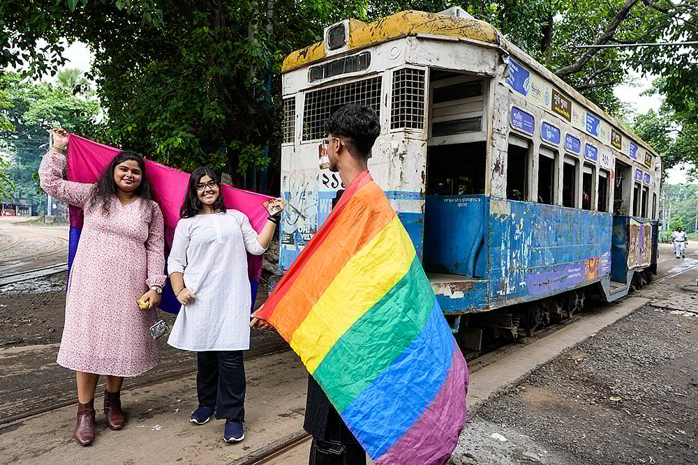 Pride walk in Kolkata - | Photo: AP/Bikas Das