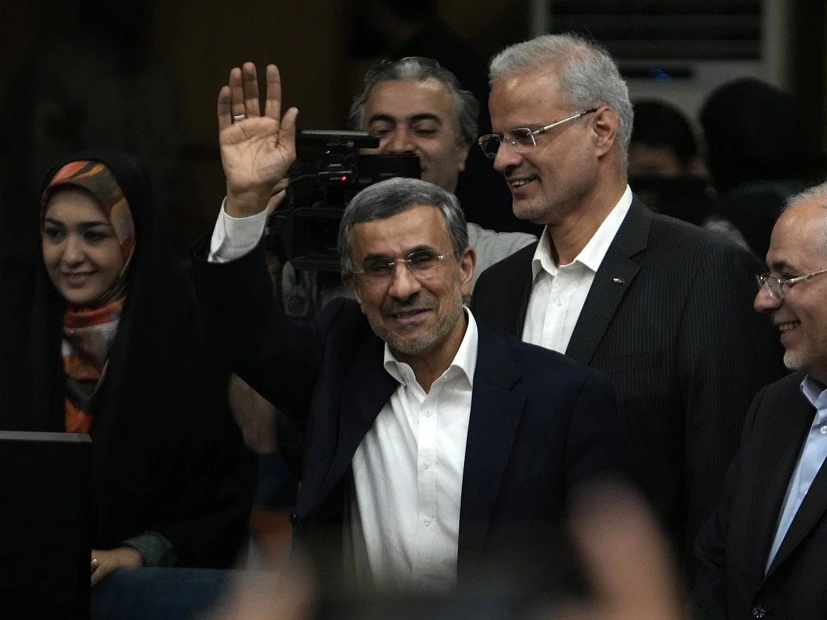 AP : Iran's former President Mahmoud Ahmadinejad |