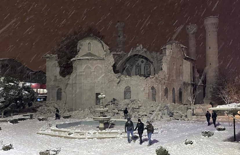 AP File Photo for illustrative purposes : Two injured people were pulled from the debris, broadcaster CNN Turk reported. The Istanbul governor’s office said the structure collapsed at 8:40 a.m. local time |