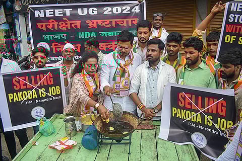 Protest over NEET exam