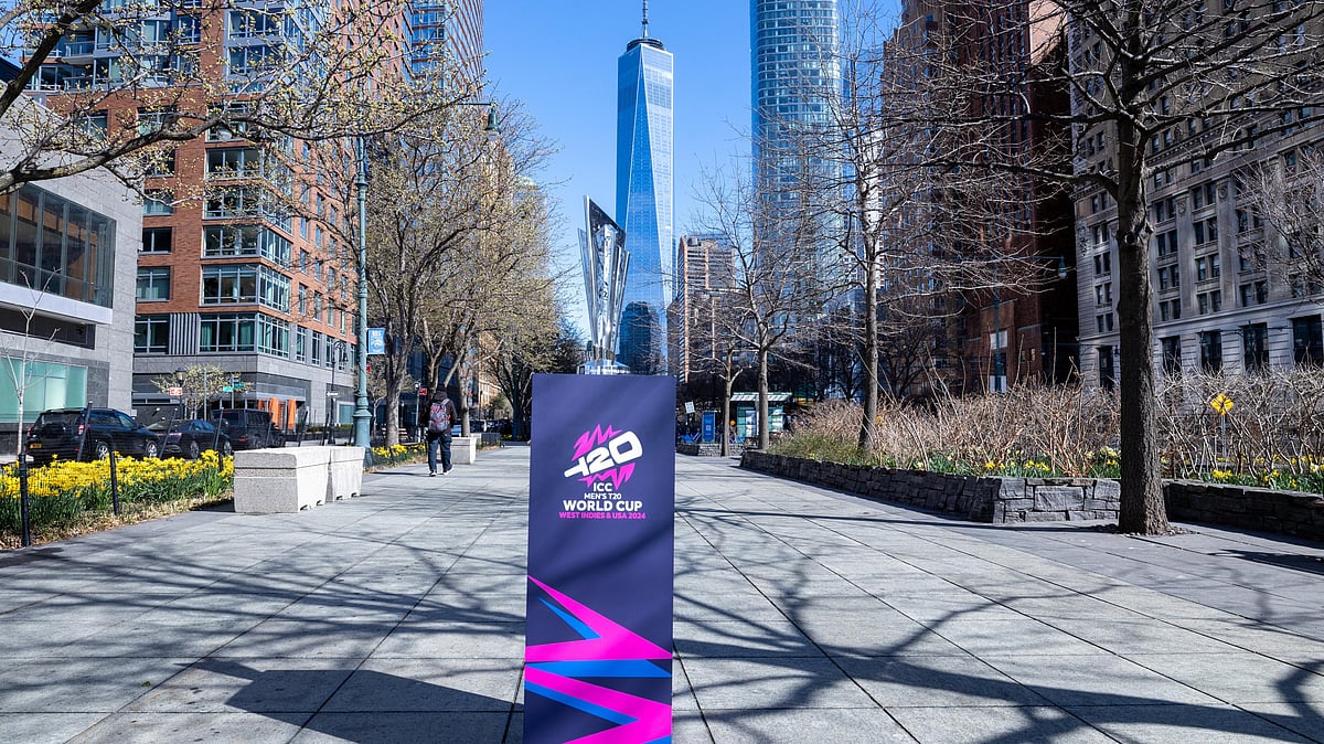 The trophy of the 2024 ICC Men's T20 World Cup.  - X | T20 World Cup 