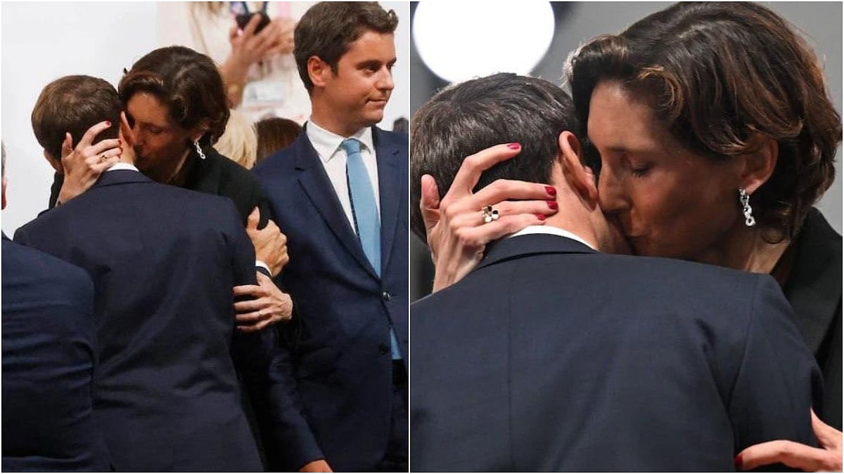 The viral image of Macron in an embrace with French sports minister | 
