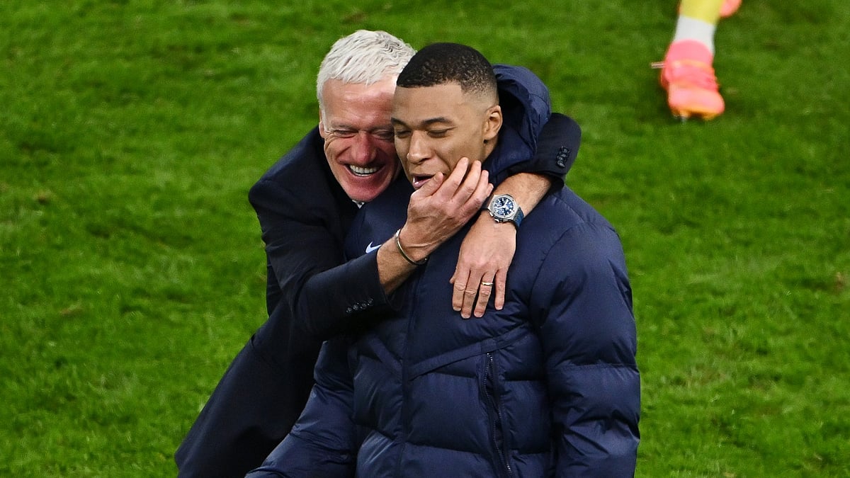 Kylian Mbappe was taken off by Didier Deschamps