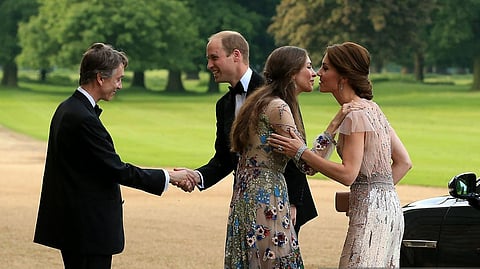 Prince William and Kate Middleton with Rose Hanbury and her husband David Rocksavage.