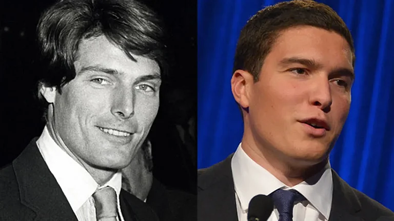 Christopher Reeve and his son Will Reeve - X