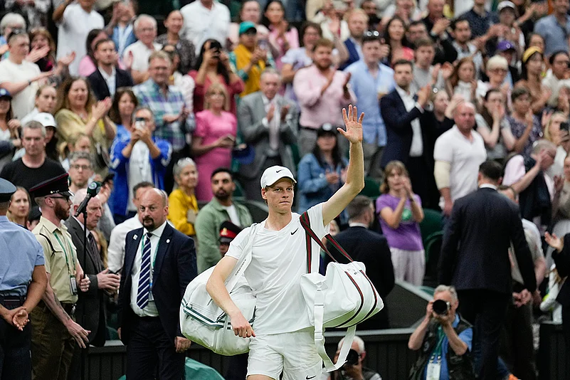2024 Wimbledon Tennis Daniil Medvedev vs Jannik Sinner photo gallery_2