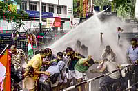 Photo: PTI : Representational image: Youth Congress protest