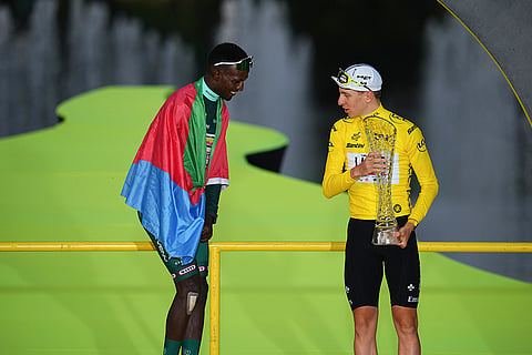 Tour de France winner Slovenia's Tadej Pogacar