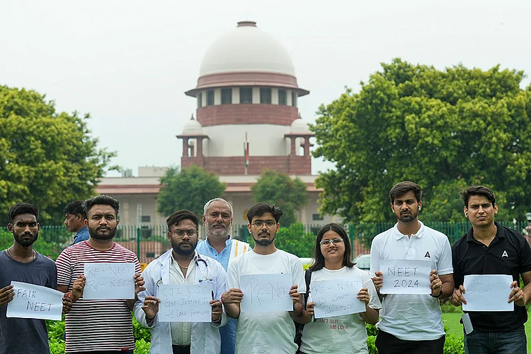 NEET paper leak case hearing - Photo: PTI/Kamal Singh