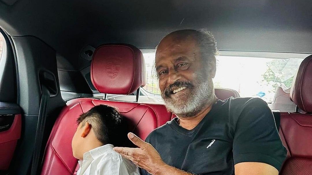Instagram : Rajinikanth with his grandson
