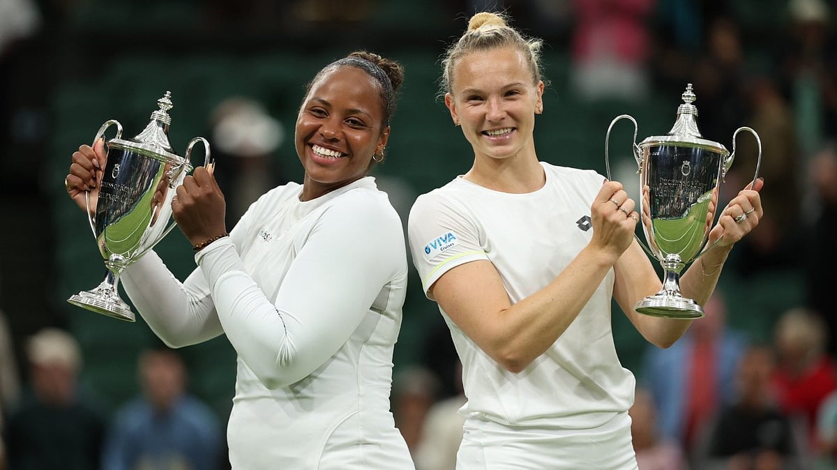 Katerina Siniakova and Taylor Townsend are the Ladies’ Doubles Champions.