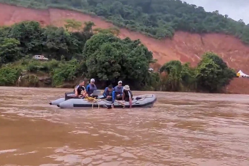 search operation after Landslide in Karnataka