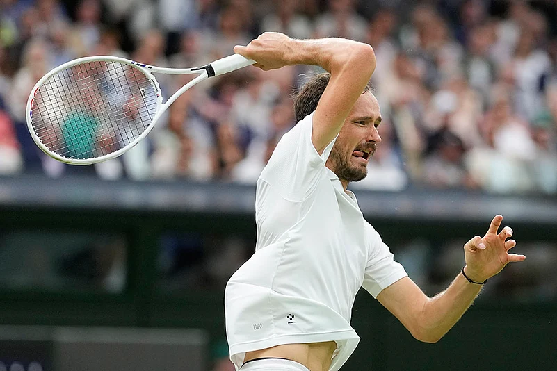 2024 Wimbledon Tennis Daniil Medvedev vs Jannik Sinner photo gallery_9