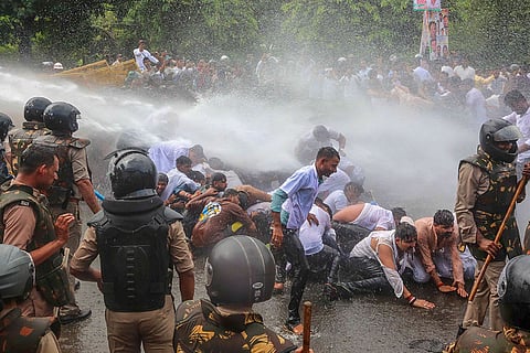 NSUI protest in Bhopal