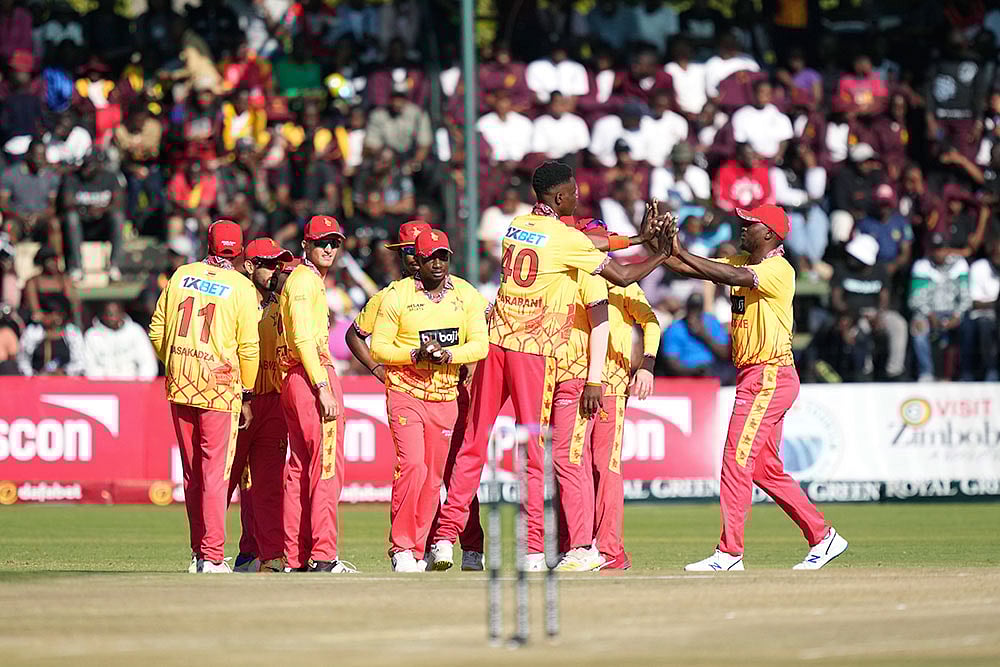 Photo: AP/Tsvangirayi Mukwazhi : Zimbabwe India T20 Cricket