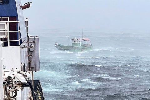 Indian Coast Guard rescues a fishing boat