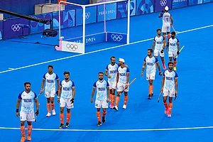 Photo: AP/Aijaz Rahi via PTI : Paris Summer Olympics Hockey: IND vs NZ
