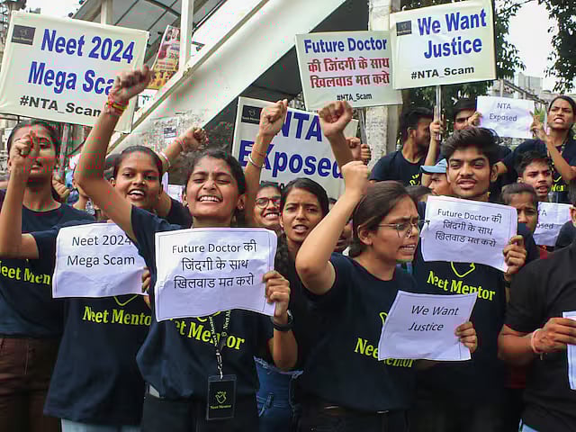 Protest over NEET-UG exam irregularities | - PTI