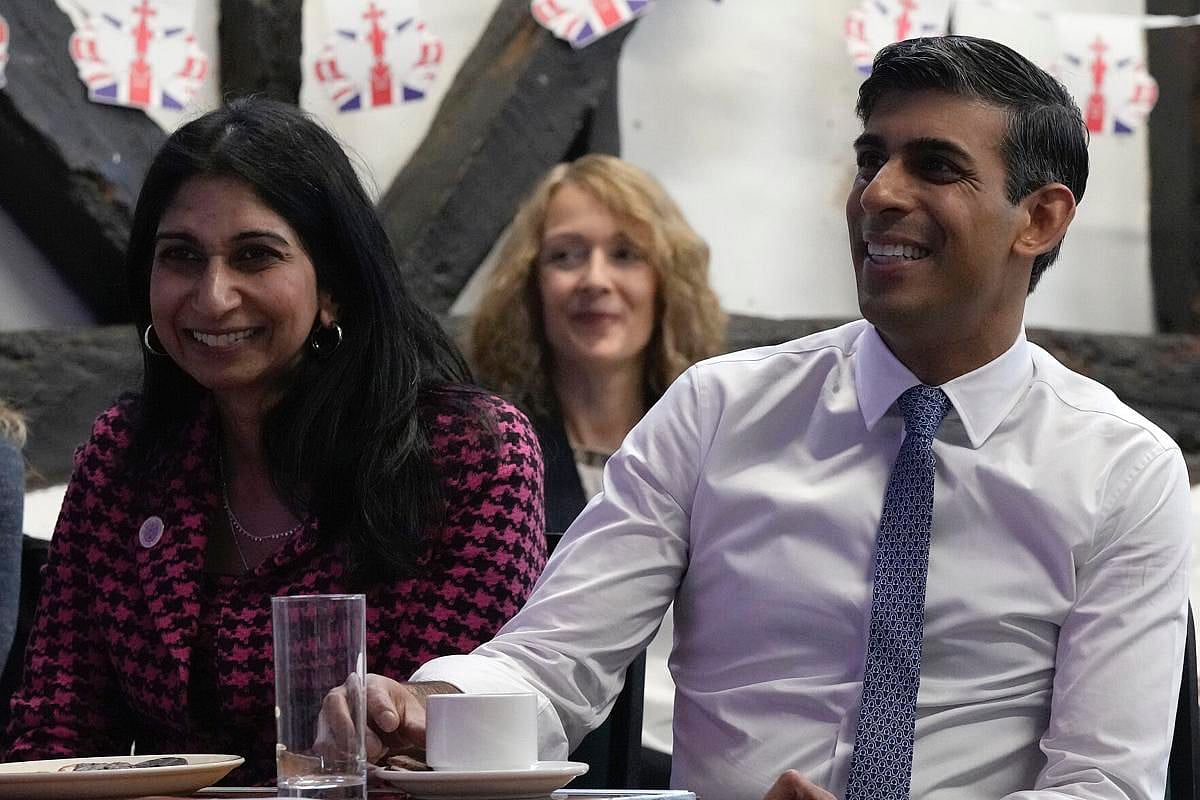 Indian-Origin UK MPs Rishi Sunak and  Suella Braverman | - AP
