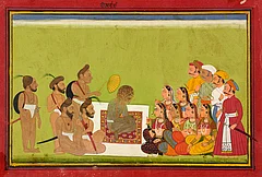 Getty Images : An Audience with Rom Rishi, circa 1700-1725. Artist Unknown.