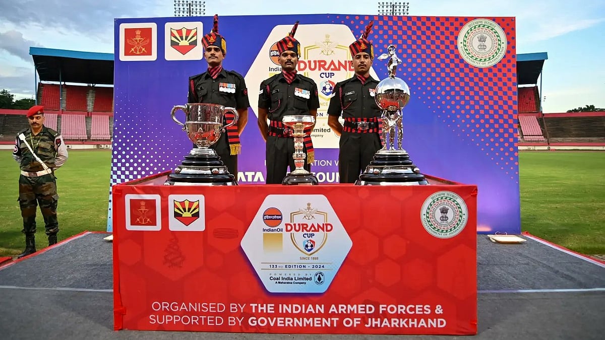 X/JamshedpurFC : The 133rd Durand Cup Trophy Tour at the JRD Tata Sports Complex for the first time ever.